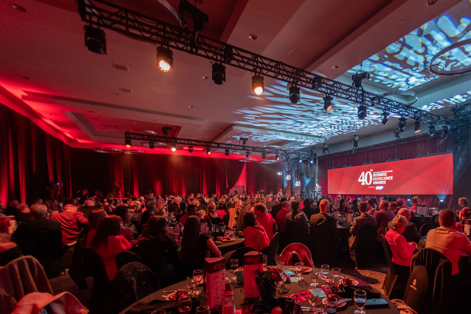 Guests and winners at the 40th Annual Business Excellence Awards at the TRU Grand Hall